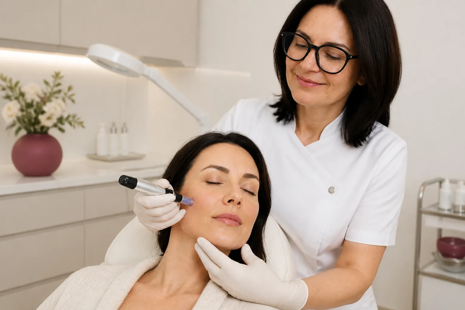 Beratung bei Carmen Huber in Baden-Baden zum Thema Microneedling
